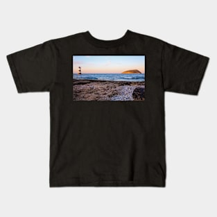 Sun setting on Puffin Island, North Wales Kids T-Shirt